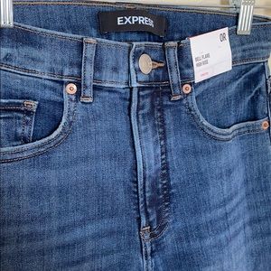 Express Bell Flare High Rise Jeans Size 0R